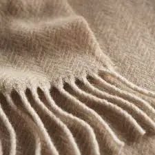 Cashmere Herringbone Throw