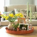 Bobbin Cream Candle Holder 24cm- Set of 2