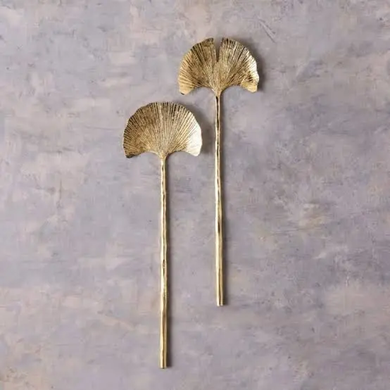 Gingko Gold Salad Servers 